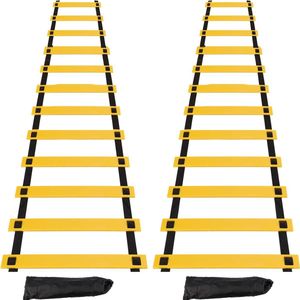 Voetbal Trainingsmateriaal - Voetbal Training - Voetbal Trainer - Voetbal Spullen - Voetbal Training Artikelen - Voetballadder - Loopladder Voetbal - Vergroot jouw voetbalskills!