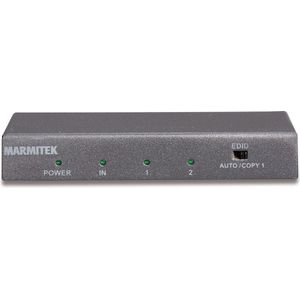Marmitek Split 612 UHD 2.0 - HDMI splitter 4K 60Hz - HDMI splitter 1 in 2 uit - 1 ingang 2 uitgangen