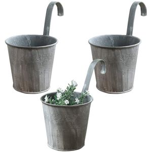 By Shayne ® Stijlvolle Set van 3 Vintage Hangende Plantenbakken voor Binnen en Buiten