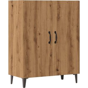 vidaXL Dressoir - 70x34x90 cm - Artisan Eiken Dressoir - Houten Dressoir - Salontafel - Opslagmeubels - Vintage Dressoir