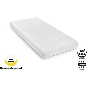 Matras- kinder/kleuter/junior matras 80x200 17cm koudschuim - Luxe Bamboo tijk anti allergisch