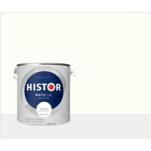 Histor Perfect Finish Lak Mat 2,5 liter - Zonlicht (Ral 9010)