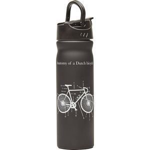 Retulp - Dutchies Anatomy of a Dutch Bicycle Drinking Bottle with Straw 500 ml