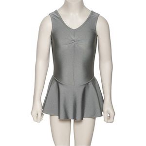 Katz - Balletpakje - Lycra - Met vast rokje - Grey - Maat 5-6 Jaar - 110-116
