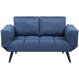 BREKKE - Slaapbank - Marineblauw - Polyester