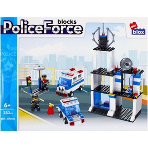 AlleBlox -  Politiebureau  - Bouwstenen Politiebureau - Kinderspeelgoed - 252 stukjes - 34x27x6 cm