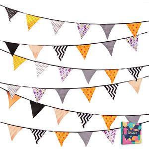 Fissaly Verjaardag Stoffen Vlaggetjes Slinger – Decoratie – Happy Birthday - Luxe feest versiering voor je verjaardagsfeest – Rood, Geel, Blauw, Groen, Paars & Oranje