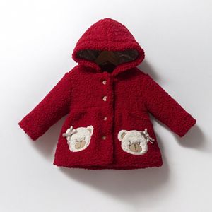 Baby winterjas met capuchon teddy bear 12-18m