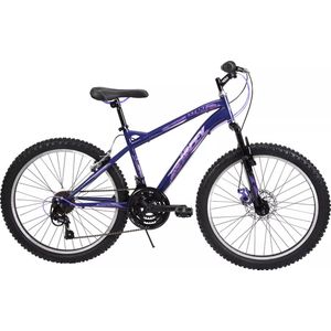 Huffy Extent 24 Inch Kinderfiets Shimano 18 versnellingen Mountainbike voor Jongens en Meisjes 8+ jaar - Paars