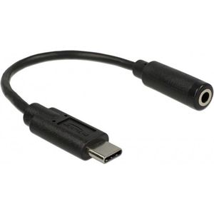 USB-C naar 3,5mm Jack audio adapter - actief / zwart - 0,15 meter