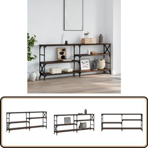 vidaXL Wandtafel - 180x29x76,5 cm - Bruin Eikenkleur Wandtafel - Consoletafel - Haltafel - Bijzetkast - Opbergkast