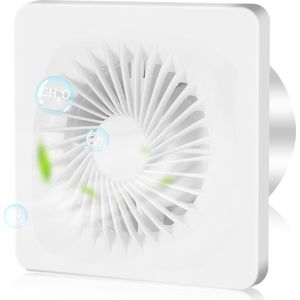 Badkamerventilator 100 mm met Terugslagklep - Stil & Energiezuinig voor Keuken, Toilet en Garage
