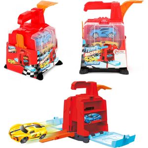 Toi-toys Autoschieter Turbo Racers Junior 16 Cm Rood 3-delig