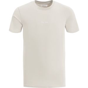 Purewhite - Heren Regular fit T-shirts Crewneck SS - Sand - Maat XL