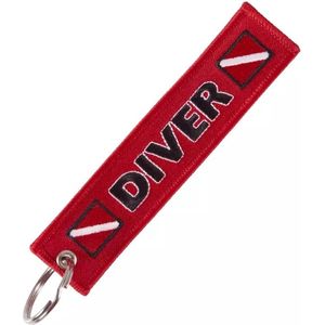 GoedeDoelen.Shop | Lanyard Sleutelhanger Diver | Tashanger | Scuba Sleutelhanger | Scuba Tashanger | Diver | Duiker | Duiksport | Duik Sleutelhanger | Duik Tashanger | Afmeting 12,5 X 3 CM