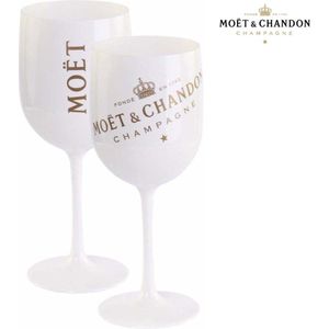 Moët & Chandon Champagneglazen - Wit - 2 stuks