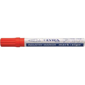 Lyra 4040017 Mark + Sign Industriemarker - 2-4 mm - Rood