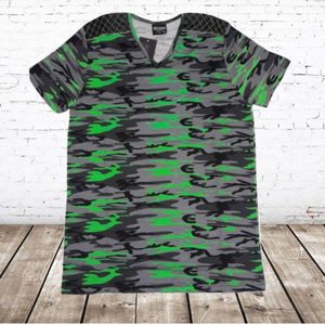 Shirt Army flour groen XXL -Violento-XXL-t-shirts heren