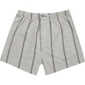 Funderwear-Fun2wear wijde heren boxershort krijtstreep - Katoenen losse boxershort met gulp - XXXL - Grijs
