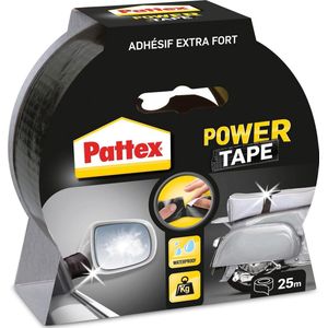 Pattex Power Tape 25m Zwart | Power Ducktape Voor Universeel Gebruik | Waterdichte & Extreem Sterk | Premium Grip Ducktape.