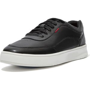 Fitflop™ Mannen Leren  Lage sneakers / Herenschoenen  Rally Leather - Zwart - Maat 42