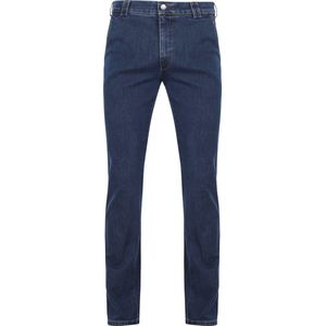 Meyer - Pantalon - Heren - 48 - Blauw - Katoen - Roma-9-629