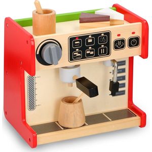 Marionette Wooden Toys - Speelgoed Koffiezetapparaat en Winkel - Houten Set 2-in-1