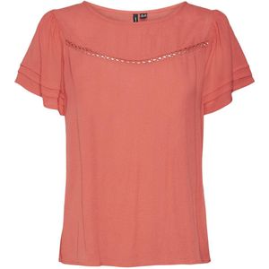 VERO MODA VMMENNY SS LACE TOP WVN GA Dames Top - Maat S