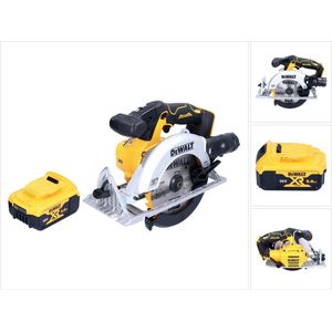 DeWalt DCS 565 N accucirkelzaag 18 V 165 mm borstelloos + 1x accu 5.0 Ah - zonder lader