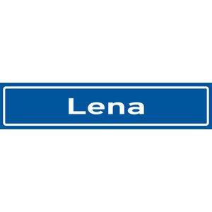 Fotofabriek Straatnaambord Lena | Straatnaambord met naam | Cadeau Lena