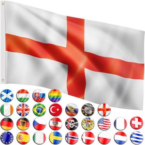 FLAGMASTER Vlag Engeland 1 - 120 x 80 cm - Met Ringen - Engelse Vlag