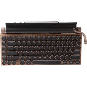 Retro mechanisch typemachine-toetsenbord met bluetooth - 83 toetsen vintage stijl