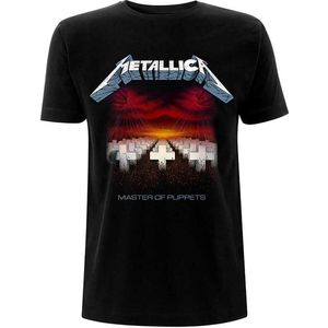 Metallica - Master Of Puppets Tracks Heren T-shirt - XL - Zwart