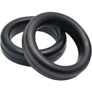 Universal Mount Uitlaat Rubber Sleeve Halter Ring - 50mm O-Ring - Voorzijde Universele Montagebeugel Zwart