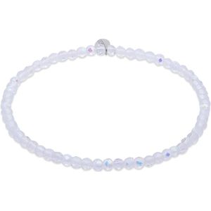 CO88 Collection - 8CB-91322 - kralenarmband vrouwen met witte kristalstenen - 3 mm