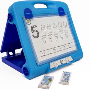 Educatief whiteboard met kleuren en tekeningen 36 x 34 x 7 cm