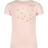 Meisjes t-shirt luxe bloemen - Nommy - Baroque roze