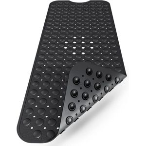 Antislip Badmat 100x40 cm | BPA-vrij | Antibacterieel en Duurzaam | Schimmelbestendig | Milieuvriendelijk | Machinewasbaar Badmat