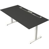 Kerkmann - Zit sta bureau Move Boost 4 - 200x100cm - antraciet-wit