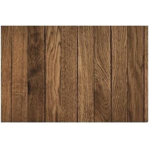 1x Placemat bruine hout print 44 cm - Placemats/onderleggers tafeldecoratie - Tafel dekken