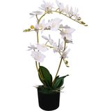 vidaXL-Kunstplant-orchidee-met-pot-65-cm-wit