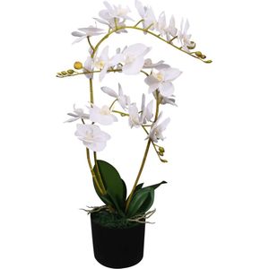 vidaXL-Kunstplant-orchidee-met-pot-65-cm-wit