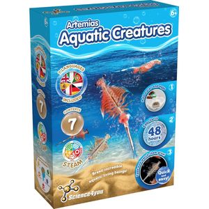 Science4you Artemias Aquatic Creatures - Clementoni Wetenschap & Spel - Kweek je eigen Triops - Experimenteerset - Educatief Speelgoed 6+ Jaar