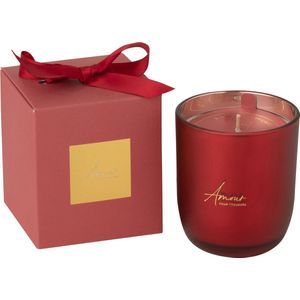 J-Line geurkaars Amour - rood - small 3- 35U