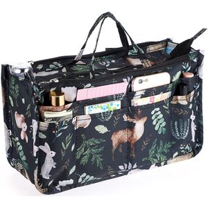 Ibenzoa® Handige Binnenorganizer voor Handtassen met Meerdere Vakken en Ritsen voor Diverse Kleine Spullen