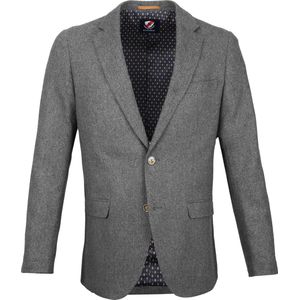 Suitable - Blazer Nibe Grijs Herringbone - Heren - Maat 48 -