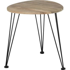 Ronde salontafel, blad Ø 44 cm van acaciahout, WENKO