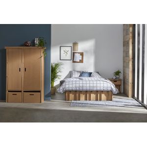 Kartonnen Boog Bed - Matras: 80 x 220 cm (220x80x30 cm bed: 86 x 215cm) - Extra lang bed - Kartonnen meubels - Bedbodem - KarTent