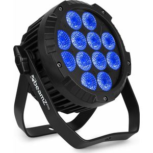 BeamZ WBP1212IP aluminium LED lamp voor buiten - 12x 12W - IP65 - Zwart