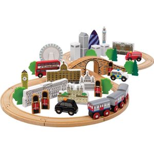 Bigjigs - Tidlo - Houten Treinset - London City - uniek set